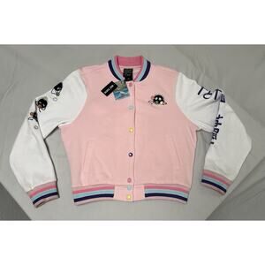 Spirited Away MEDIUM Pink Varsity Jacket Studio Ghibli Hot Topic Soot Sprite
